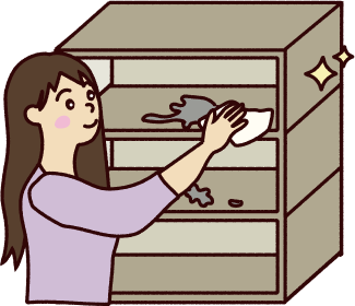 高く売れて喜ぶ女性のイラスト