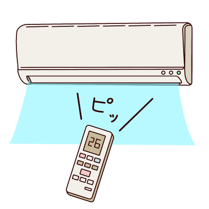 エアコン出張買取の準備のイラスト