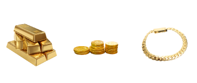 金のインゴット・金貨